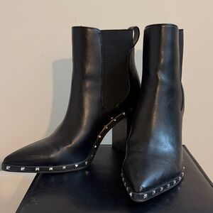 Studded Black Ankle Boots